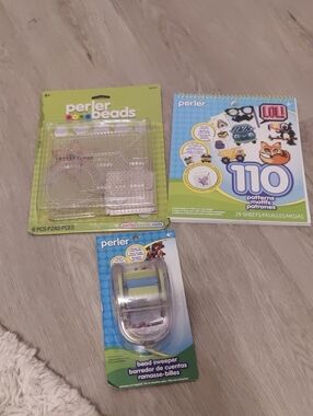 New!Lot 0f 3 Perler 110 Patterns, Bead Sweeper Clear Pegboards Y2K Cottagecore